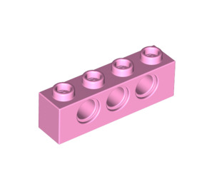 LEGO Leuchtend rosa Backstein 1 x 4 mit Löcher (3701)