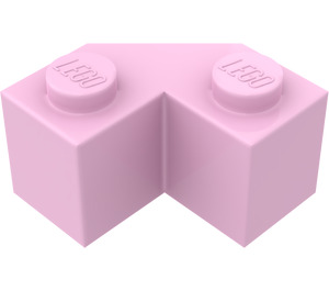 LEGO Světle růžová Kostka 2 x 2 Facet (87620)