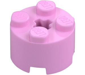 LEGO Leuchtendes Rosa Stein 2 x 2 Rund (3941 / 6143)