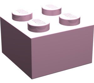 LEGO Fel roze Steen 2 x 2 zonder kruissteunen (3003)