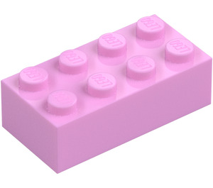 LEGO Klarrosa Kloss 2 x 4 (3001 / 72841)