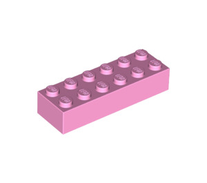 LEGO Leuchtend rosa Backstein 2 x 6 (2456 / 44237)