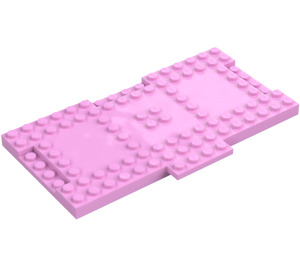 LEGO Bright Pink Brick 8 x 16 with 1 x 4 Sections for Inter-locking (18922)