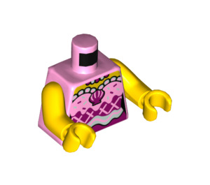 LEGO Rose pétant Candy Mermaid Minifig Torse (973 / 76382)