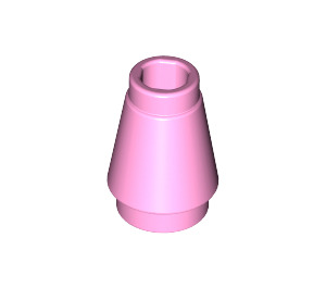 LEGO Bright Pink Cone 1 x 1 with Top Groove (28701 / 59900)
