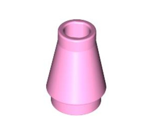 LEGO Bright Pink Cone 1 x 1 without Top Groove (4589 / 6188)