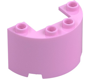 LEGO Bright Pink Cylinder 2 x 4 x 2 Half (24593 / 35402)