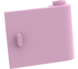 LEGO Leuchtend rosa Tür 1 x 3 x 2 Recht mit hohlem Scharnier (92263)
