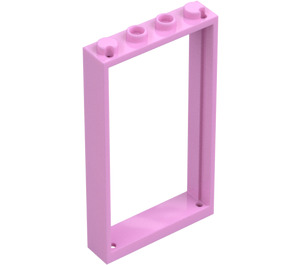 LEGO Leuchtendes Rosa Tür Rahmen 1 x 4 x 6 (Einseitig) (40289 / 60596)