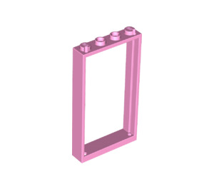 LEGO Fel roze Deur Kader 1 x 4 x 6 (Eenzijdig) (40289 / 60596)