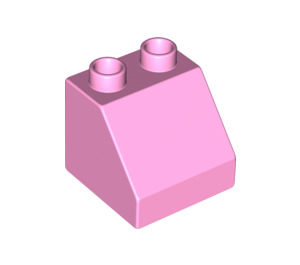 LEGO Rose pétant Duplo Pente 2 x 2 x 1.5 (45°) (6474 / 67199)