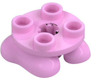 LEGO Leuchtendes Rosa Feet 2 x 2 (66858)