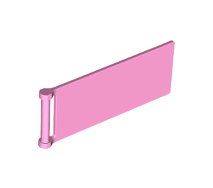 LEGO Leuchtend rosa Flagge 7 x 3 mit Bar Griff (30292 / 72154)