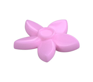 LEGO Bright Pink Flower with Pointed Petals with Small Pin (18853)