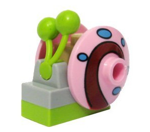 LEGO Leuchtendes Rosa Gary the Snail with Bright Pink Shell