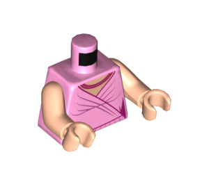 LEGO Fel roze Hermione Granger Minifig Torso (973 / 76382)