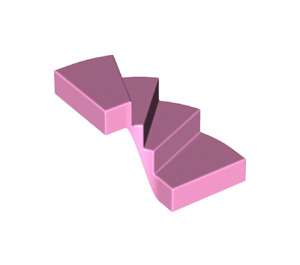 LEGO Fel roze Links Trappenhuis 6 x 6 x 4 (28466)