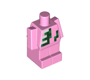 LEGO Bright Pink Minecraft Baby Body with Baby Zombie Pigman Decoration (35526 / 37176)