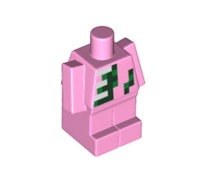 LEGO Leuchtend rosa Minecraft Körper mit Baby Zombie Pigman Dekoration (35526 / 37176)