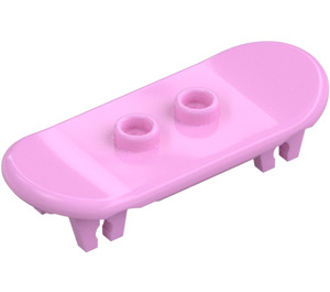 LEGO Leuchtendes Rosa Minifigur Skateboard mit Vier Rad Clips (42511 / 88422)