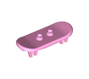LEGO Bright Pink Minifig Skateboard with Four Wheel Clips (42511 / 88422)