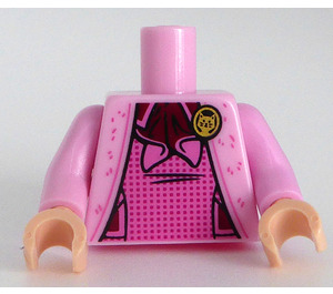 LEGO Bright Pink Minifig Torso withDark Pink Vest and Gold Brooch (973)