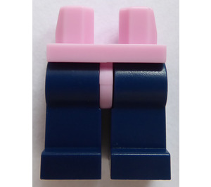 LEGO Leuchtend rosa Minifigure Hüften mit Dark Blau Beine (3815 / 73200)