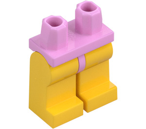 LEGO Rose Pétant Minifigurine Les hanches avec Jaune Jambes (73200 / 88584)