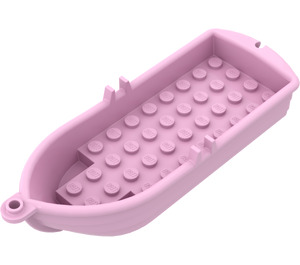 LEGO Leuchtendes Rosa Minifigur Row Boot mit Oar Holders (2551 / 21301)