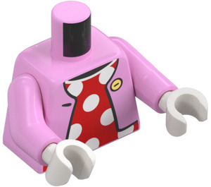 LEGO Rose Pétant Minnie Souris Minifigurine Torse (973 / 76382)