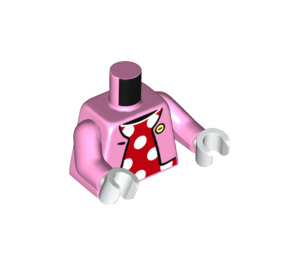 LEGO Leuchtend rosa Minnie Mouse Minifig Torso (973 / 76382)