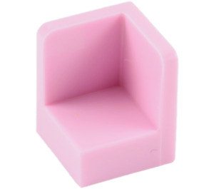 LEGO Bright Pink Panel 1 x 1 Corner with Rounded Corners (6231)