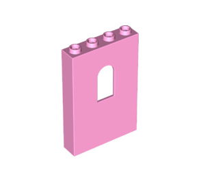 LEGO Fel roze Paneel 1 x 4 x 5 met Venster (60808)