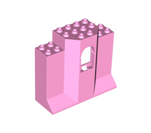 LEGO Fel roze Paneel 3 x 8 x 6 met Venster (48490)