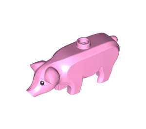 LEGO Bright Pink Pig with Black Eyes with White Pupils (68887 / 87876)