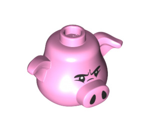 LEGO Bright Pink Pigsy Head (68443)