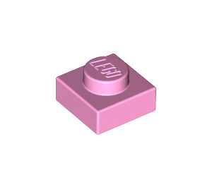 LEGO Fel roze Plaat 1 x 1 (3024 / 30008)
