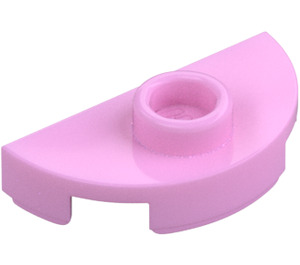 LEGO Fel roze Plaat 1 x 2 Rond Semicircle (1745)