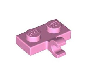 LEGO Fel roze Plaat 1 x 2 met Horizontale Klem (11476 / 65458)