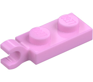 LEGO Bright Pink Plate 1 x 2 with Horizontal Clip on End (42923 / 63868)