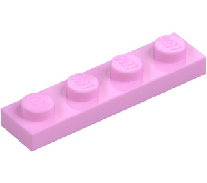 LEGO Fel roze Plaat 1 x 4 (3710)