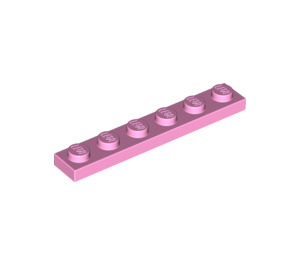 LEGO Bright Pink Plate 1 x 6 (3666)