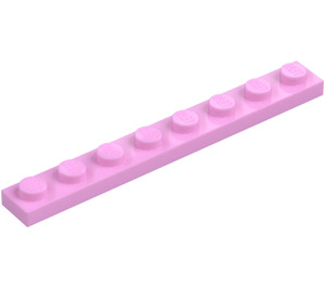 LEGO Fel roze Plaat 1 x 8 (3460)