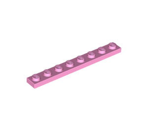 LEGO Bright Pink Plate 1 x 8 (3460)