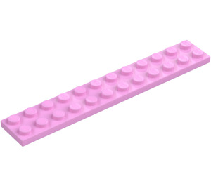 LEGO Světle růžová Deska 2 x 12 (2445)