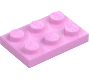 LEGO Bright Pink Plate 2 x 3 (3021)