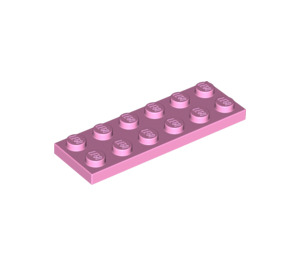 LEGO Rose brillant assiette 2 x 6 (3795)