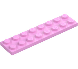 LEGO Fel roze Plaat 2 x 8 (3034)