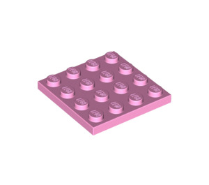 LEGO Fel roze Plaat 4 x 4 (3031)