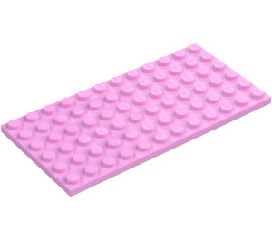 LEGO Rosa brillante Placa 6 x 12 (3028)